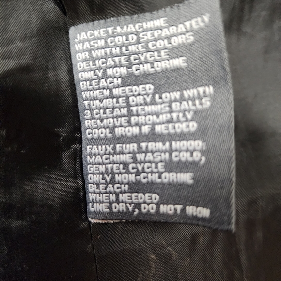 Kenneth Cole Reaction Black Hooded Size Large Feather and Down Puffer Jacket - Picture 8 of 10